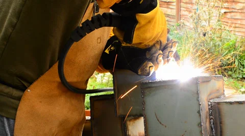 Welding metal Stock Footage 37985652