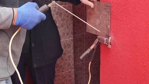 Welding metal HD Stock Footage 69856607