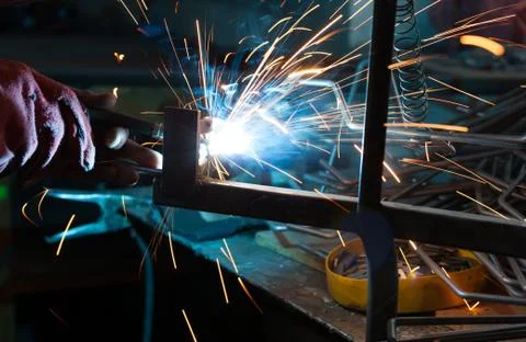 Welding metal Stock Photos