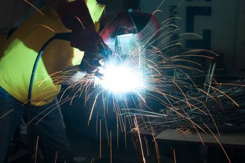 Welding metal Stock Photos