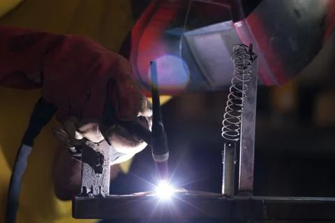 Welding metal Stock Photos