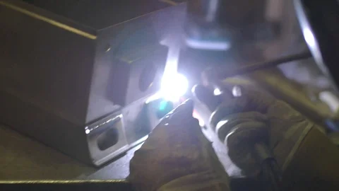 Welding Metal Work close up 2 Stock Footage 123159639