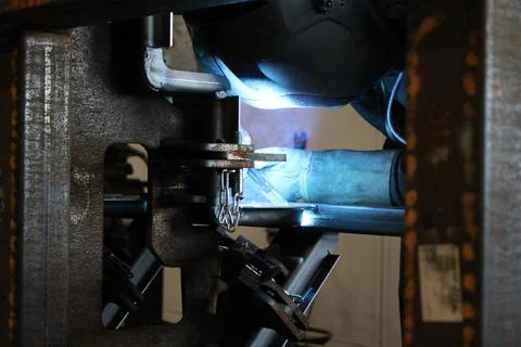 Welding mig mag Foto stock