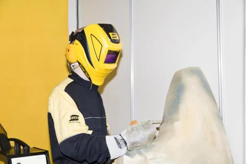 Welding operator Stock Photos