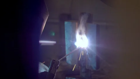 Welding Practice Stock Footage 128123112