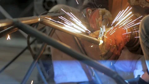 Welding process Stock Footage 105608645