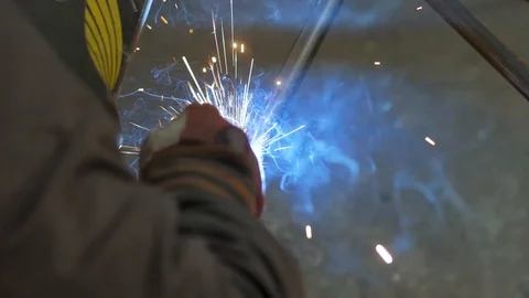Welding process Stock Footage 105608763