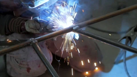 Welding process Stock Footage 105608810