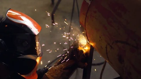 Welding process Stock Footage 109863392