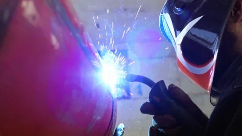 Welding process Stock Footage 109867574