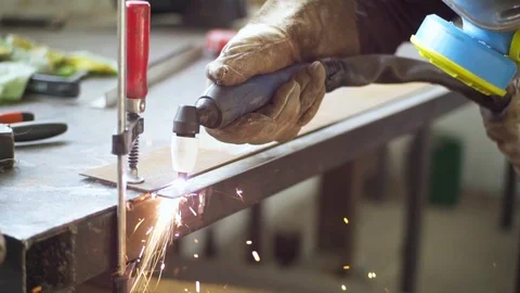 Welding process Stock Footage 111082535