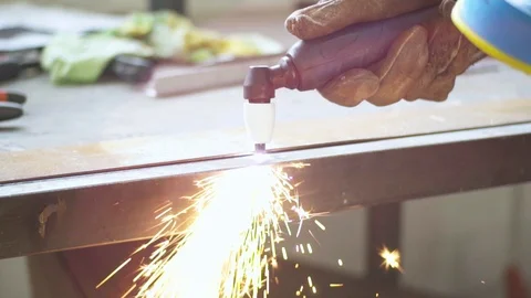 Welding process Stock Footage 111082671