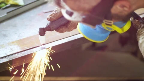 Welding process Stock Footage 111082827
