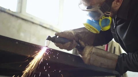 Welding process Stock Footage 111082910