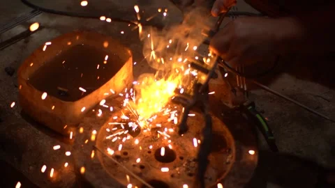Welding process Stock Footage 221880539