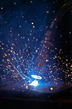 Welding process Foto stock