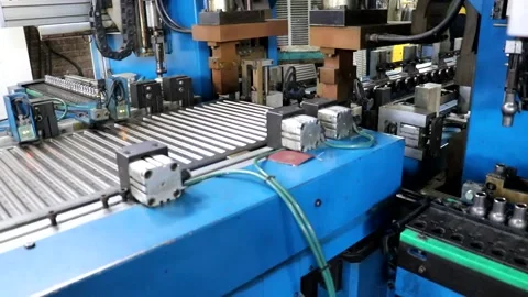 Welding of radiator sheets 3 (5 Shots) Stock Footage 147367703