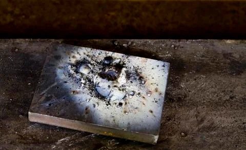 Welding remains Stock Photos