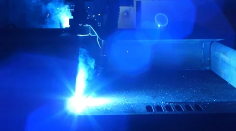 Welding robot 1 Stock Footage 8550322