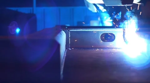 Welding robot 10 Stock Footage 8550361