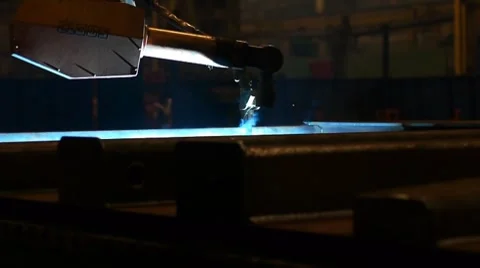 Welding robot 11 Stock Footage 8550359