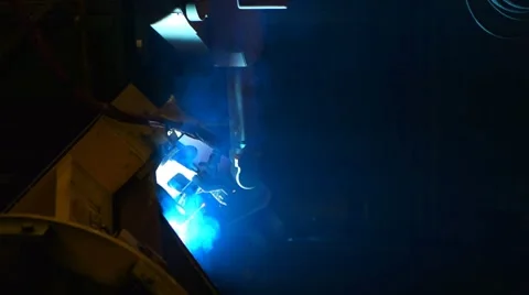 Welding robot 8 Stock Footage 8550353