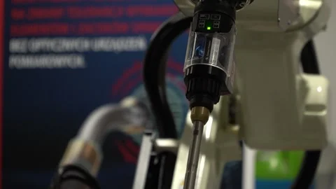  The welding robot moves Vídeos de archivo 291512804