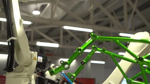 The welding robot welds Stock Footage 291512730
