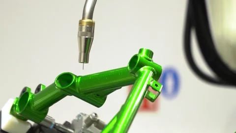 The welding robot welds Stock Footage 291513531