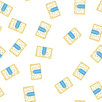 Welding seam vector seamless pattern 库存插图
