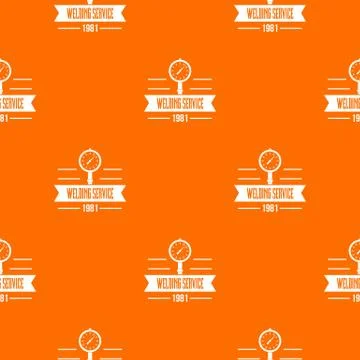 Welding service pattern vector orange 스톡 일러스트