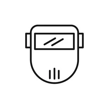 Welding shield cover icon vector set collection for web Ilustración de archivo