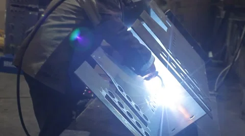 Welding, shine and sparkls Stock Footage 62865175
