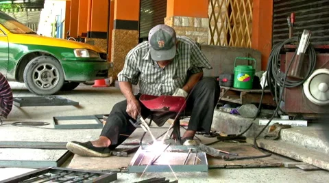 Welding Shop 스톡 동영상 1090014