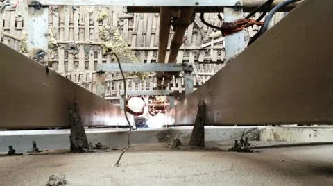 Welding site moment Video stock 22261940