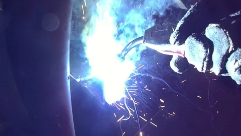 Welding slow effect 스톡 동영상 101480139