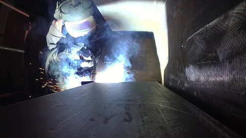 Welding slow effect Stock Footage 101499939