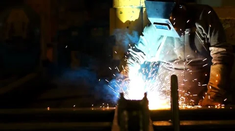 Welding slow motion 5 Vídeos de archivo 8550377