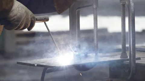 Welding - Slow Motion - Close Stock Footage 22310332