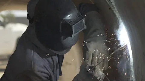 Welding slow motion Video stock 82401203