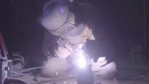 Welding Slow Motion Video stock 128041494