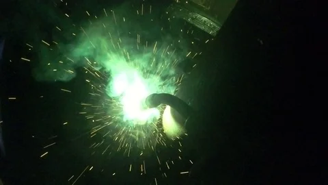 Welding spark 스톡 동영상 101495783