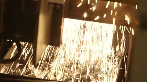 Welding Sparkles Stock Footage 36846085