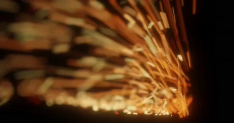 Welding sparks in black background Stock Footage 168505116
