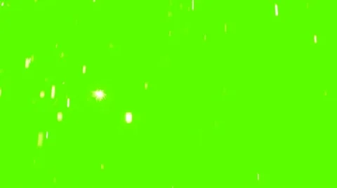 Welding Sparks Falling On Green Screen 