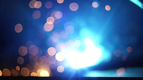 Welding sparks particles, welder make welding, bokeh Stock-Footage 76238308