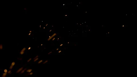 Welding sparks spraying horizontally Stockbeeldmateriaal 121626577