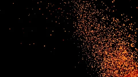 Welding sparks spraying horizontally Stock Footage 121626769