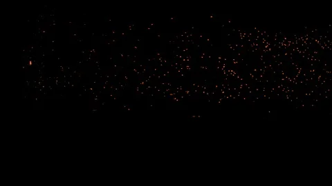 Welding sparks spraying horizontally Stock Footage 121635893