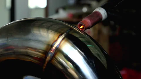 Welding stainless steel 스톡 동영상 290855220